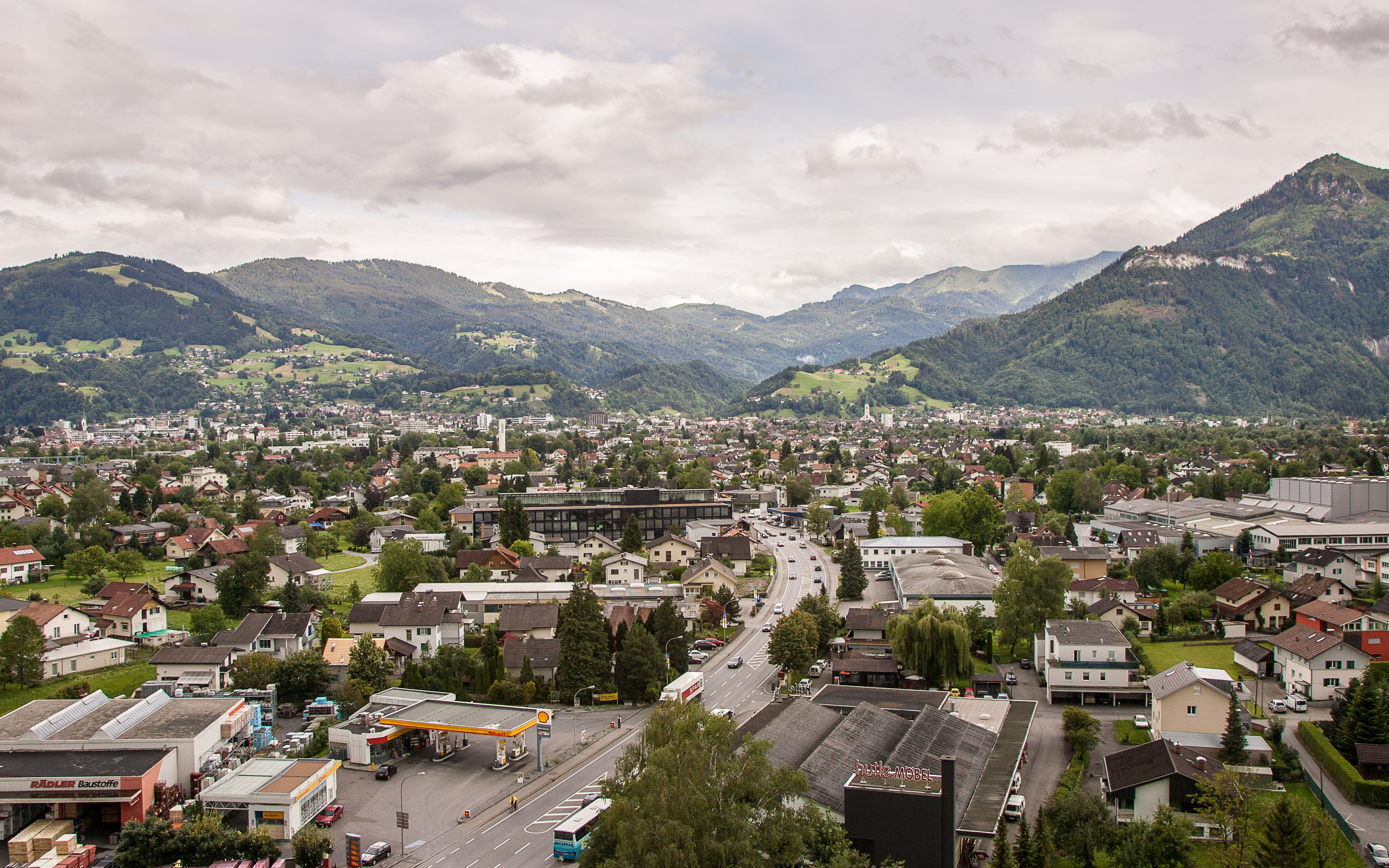 Austria — Vorarlberg, Dornbirn — aerial