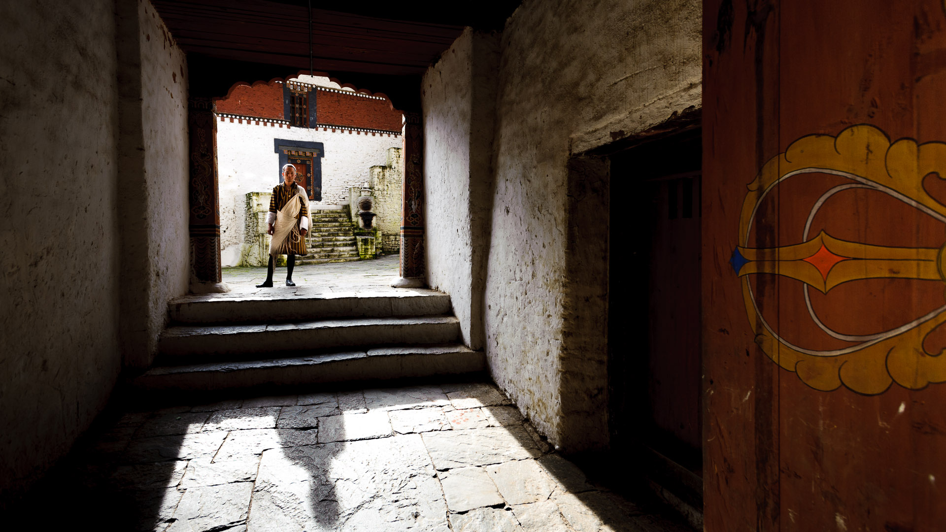 Bhutan — Paro or Thimphu Valley — architecture