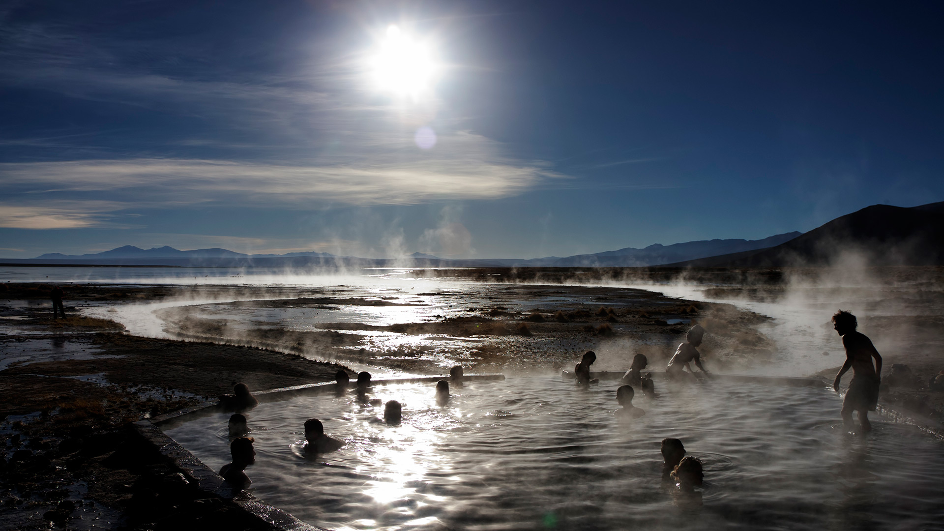 Bolivia — Potosí Department, Polques Hot Springs / Salar de Uyuni area — landscape