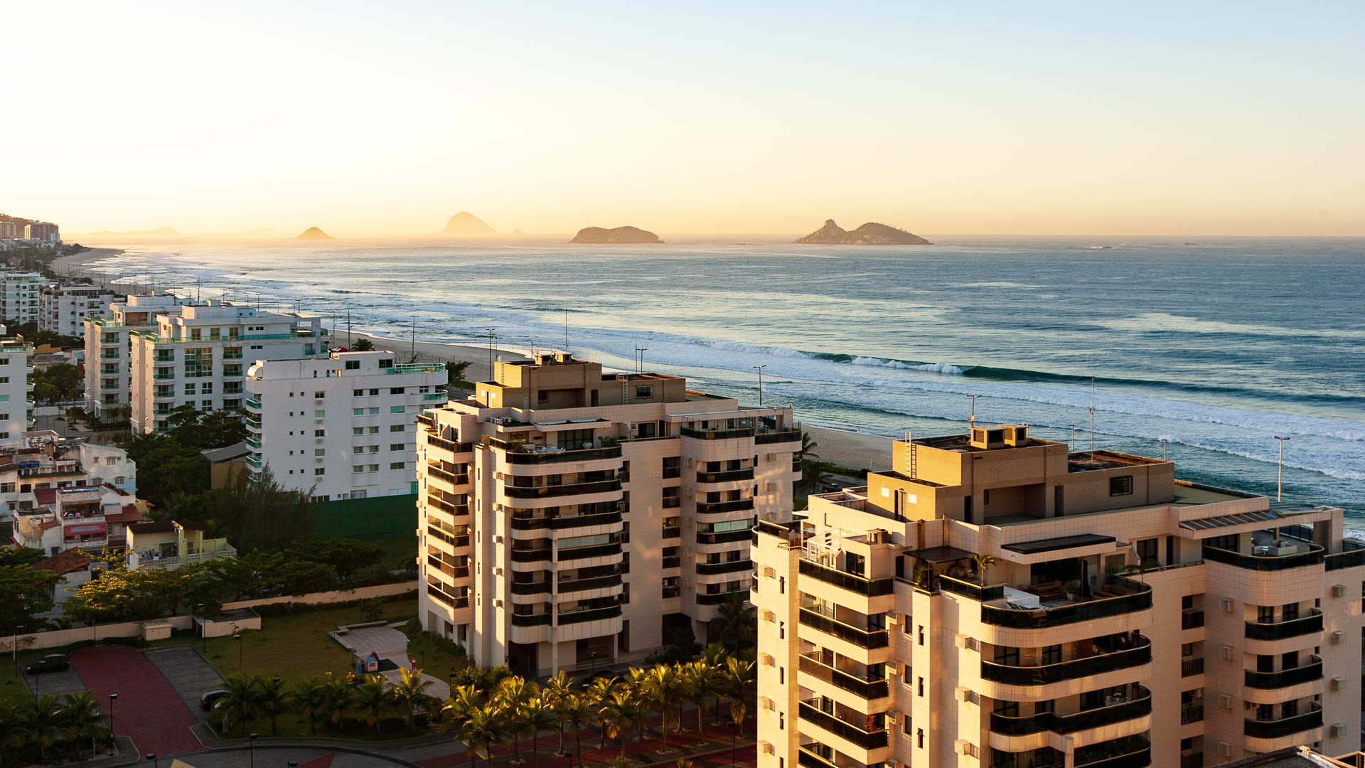 Brazil — Rio de Janeiro, Barra da Tijuca — aerial