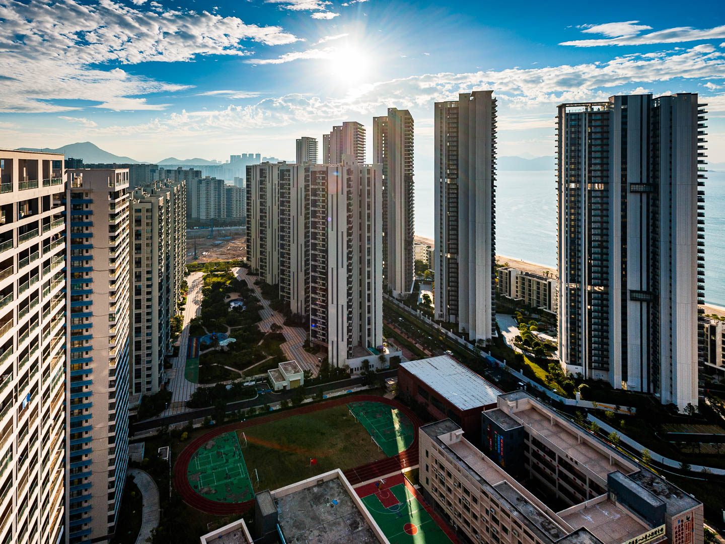 China — Huizhou, Guangdong Province — aerial