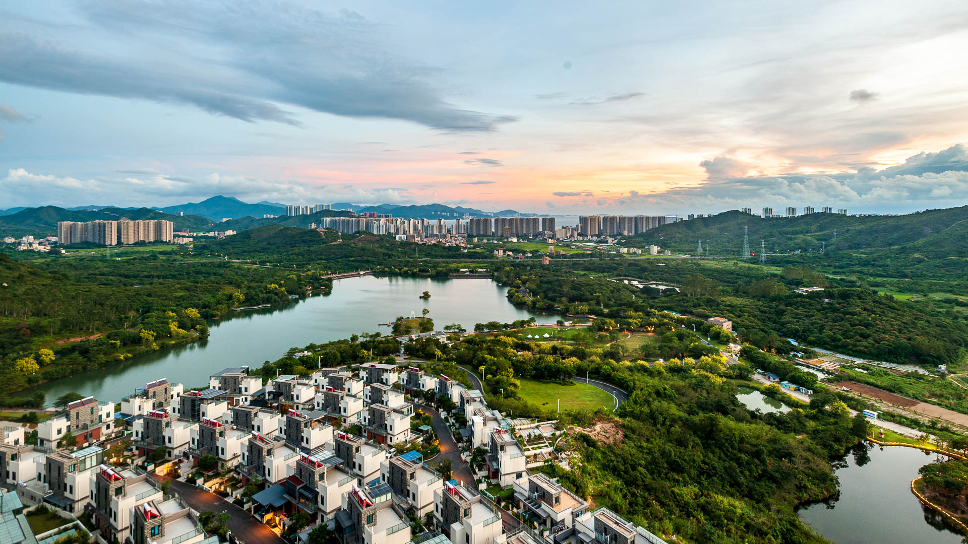 China — Huizhou, Guangdong Province — aerial