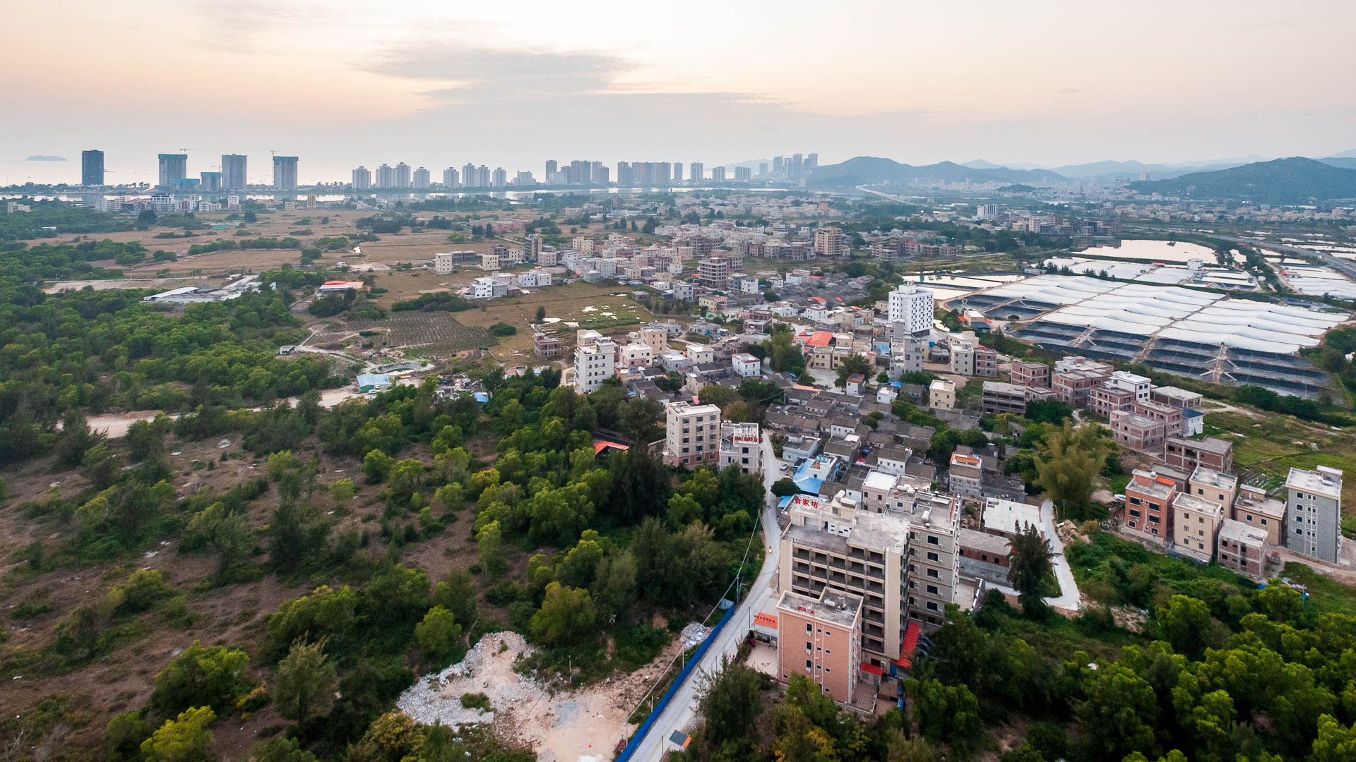 China — Huizhou, Guangdong Province — aerial