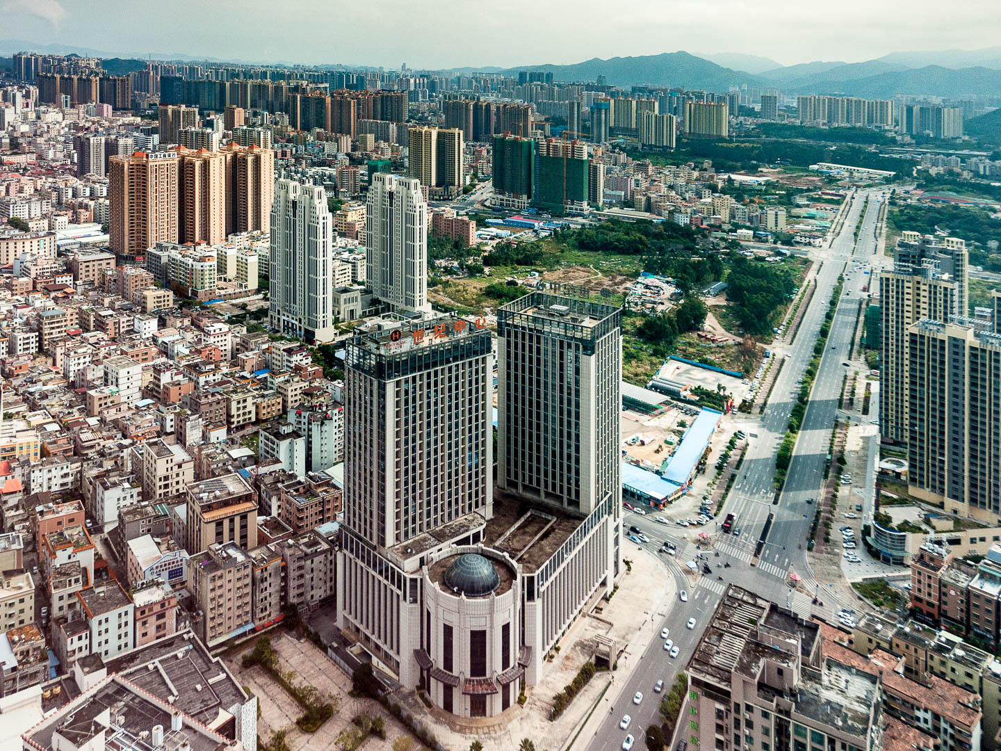 China — Huizhou, Guangdong Province — aerial