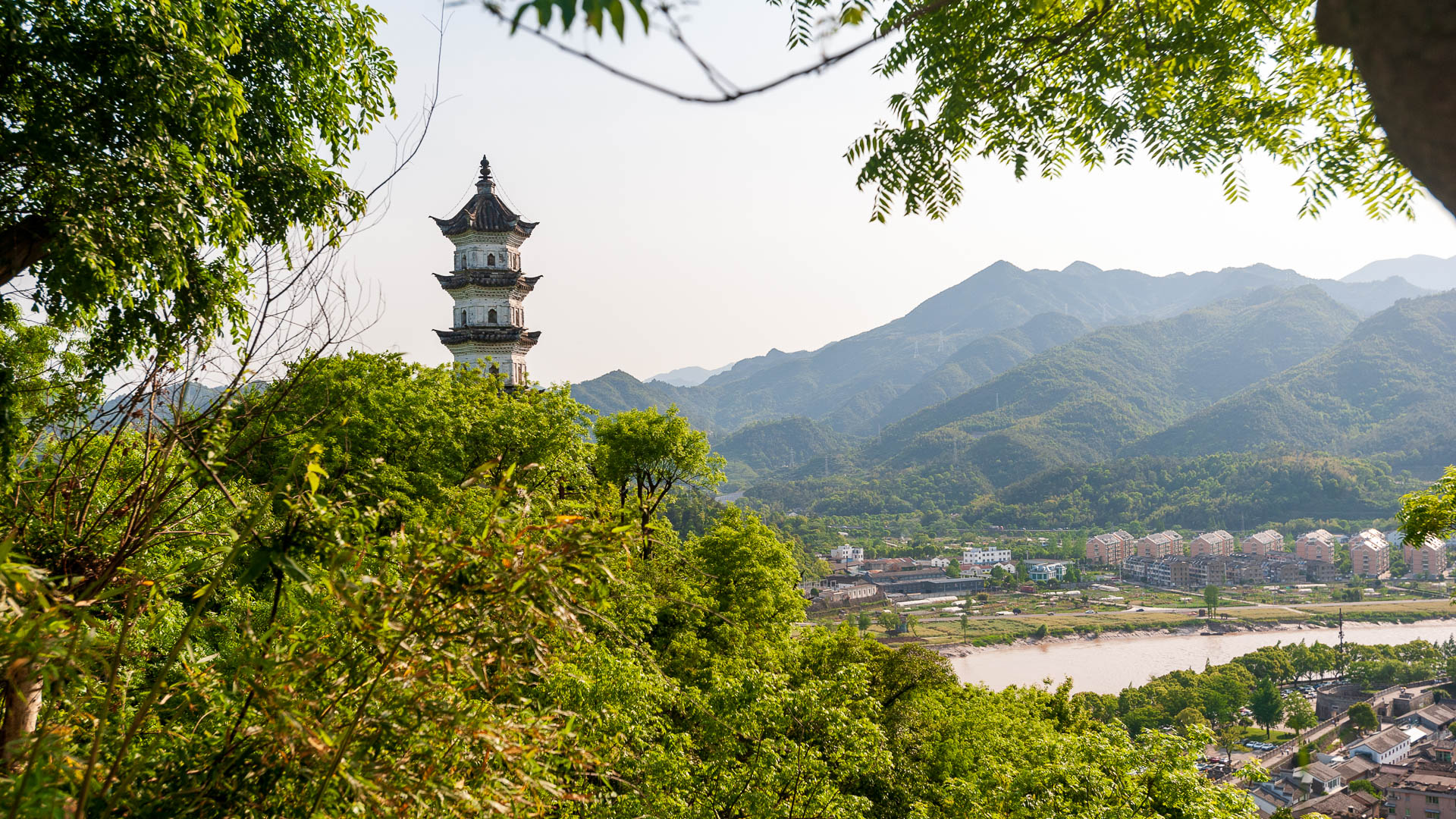 China — Zhejiang, Linhai — landscape