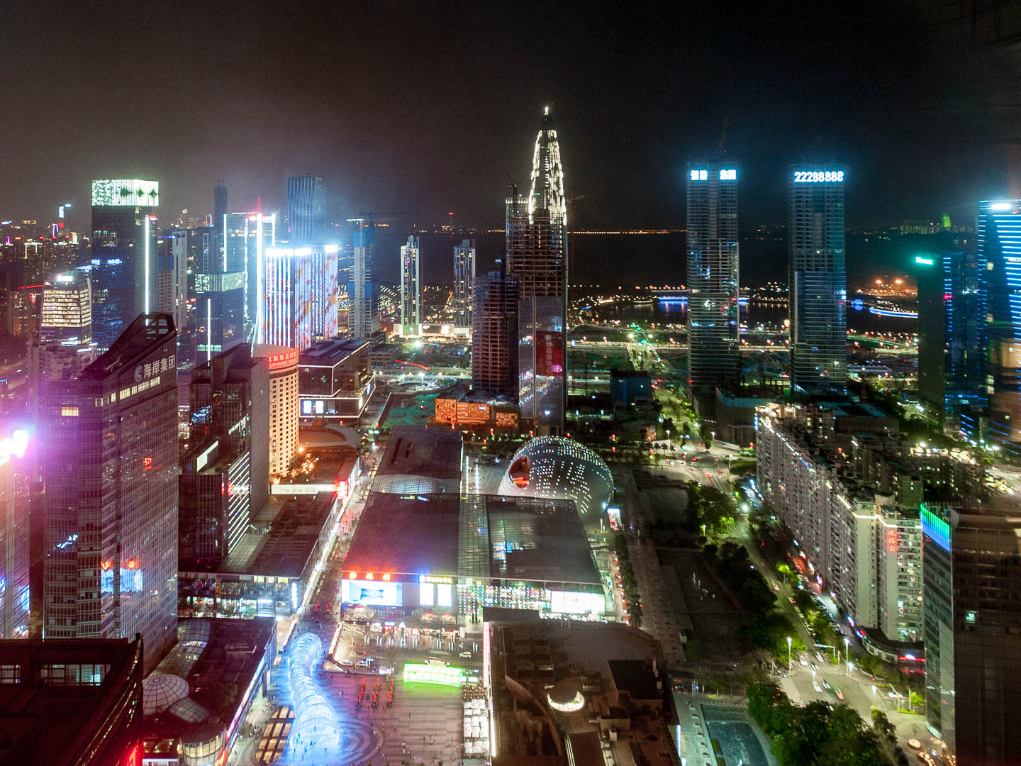 China — Guangdong, Shenzhen — aerial