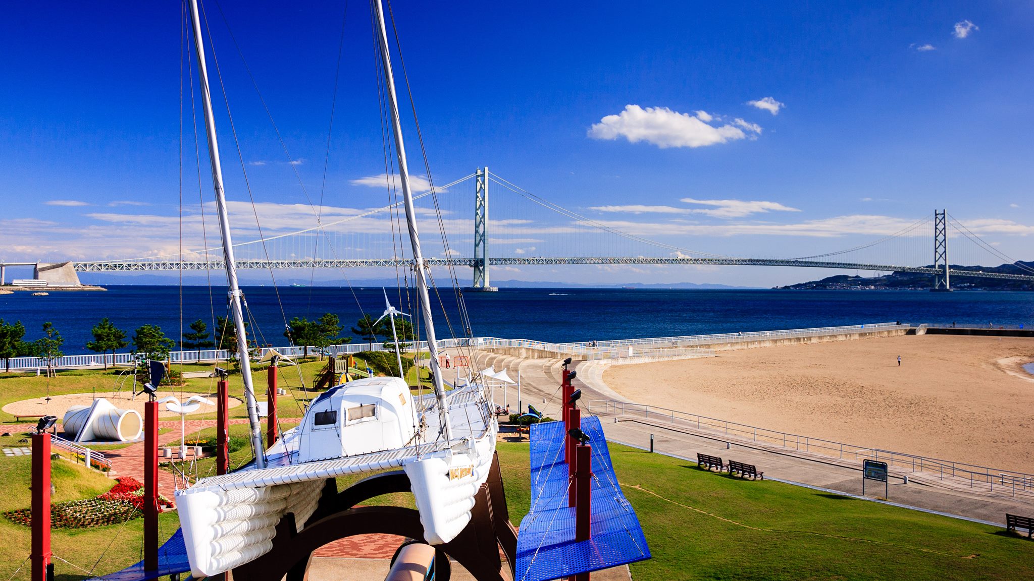 Japan — Hyogo Prefecture, Kobe / Akashi area — landscape