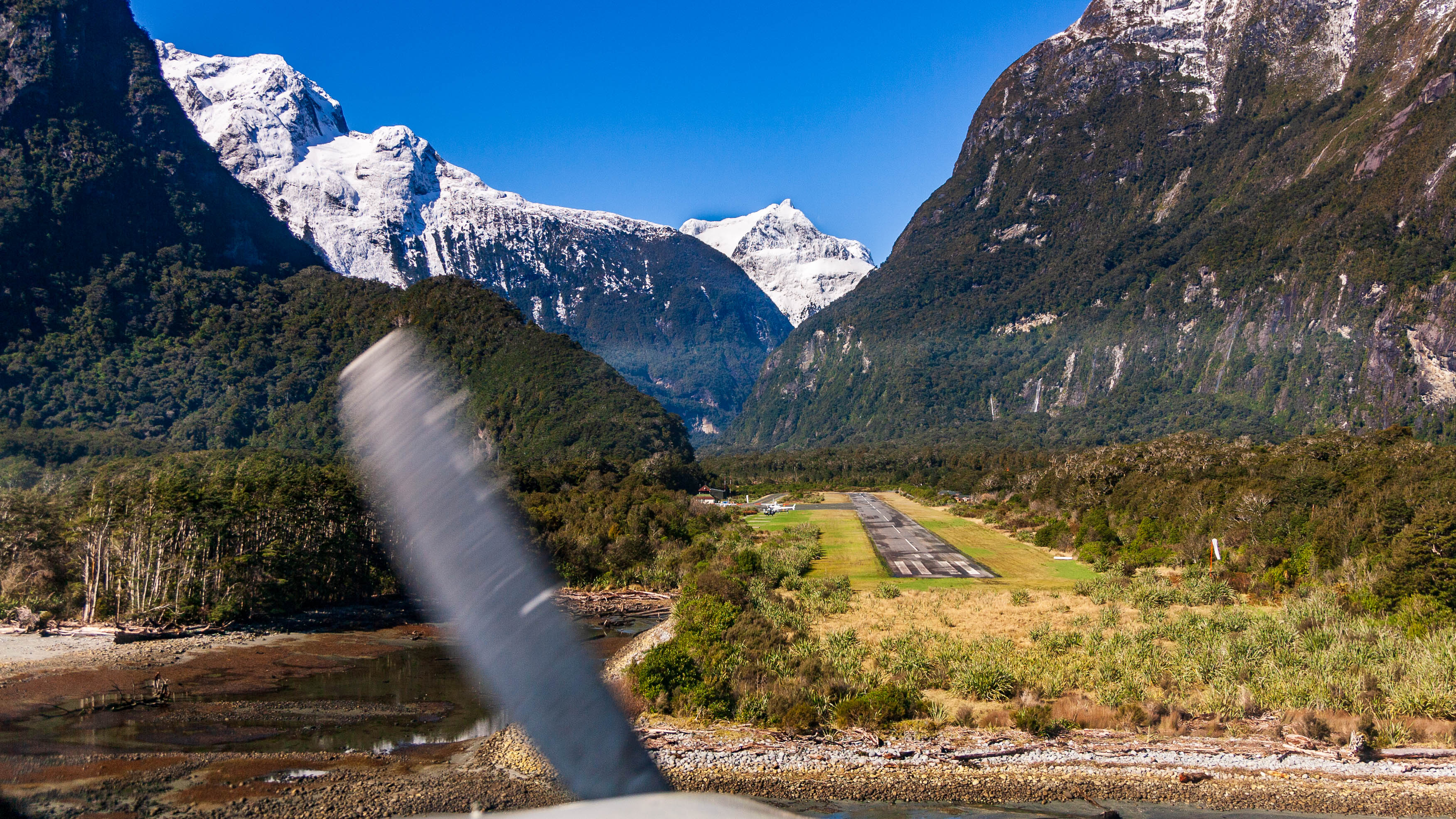 New Zealand — Fiordland, South Island — aerial