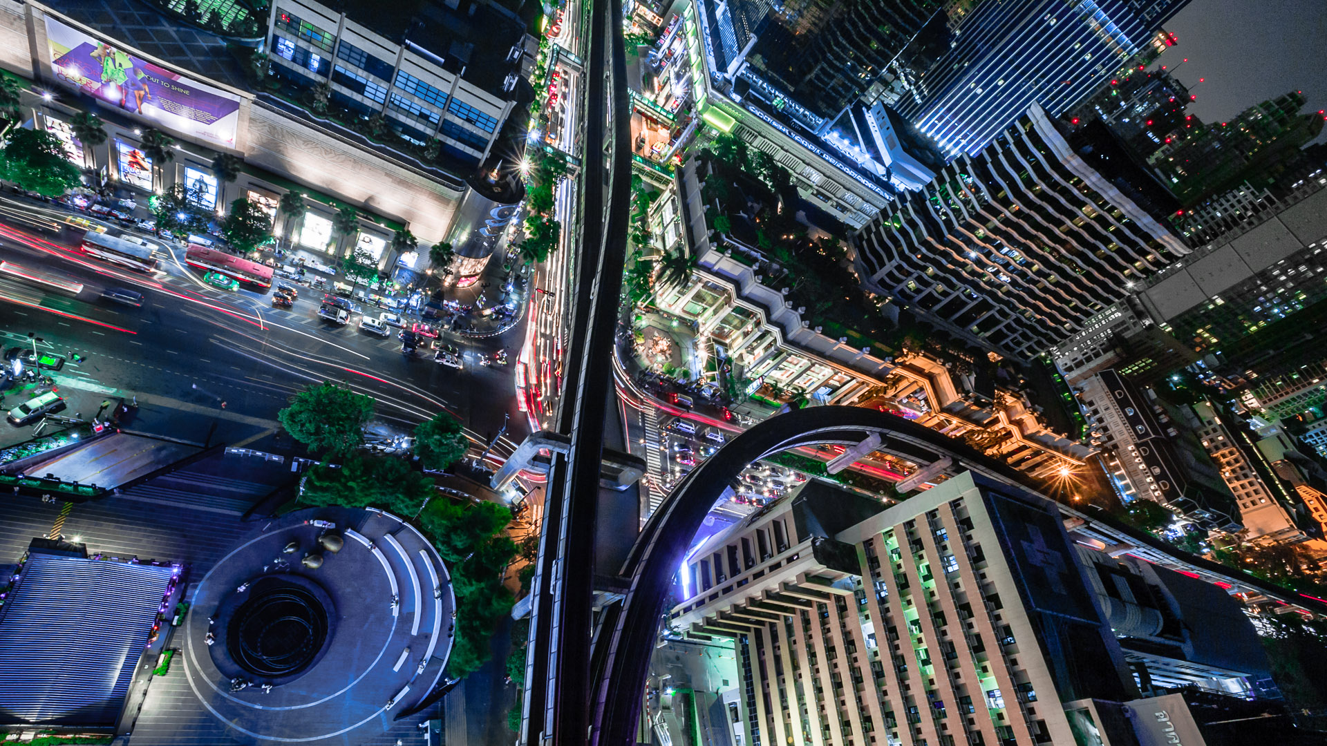 Thailand — Bangkok, Pathum Wan District — aerial