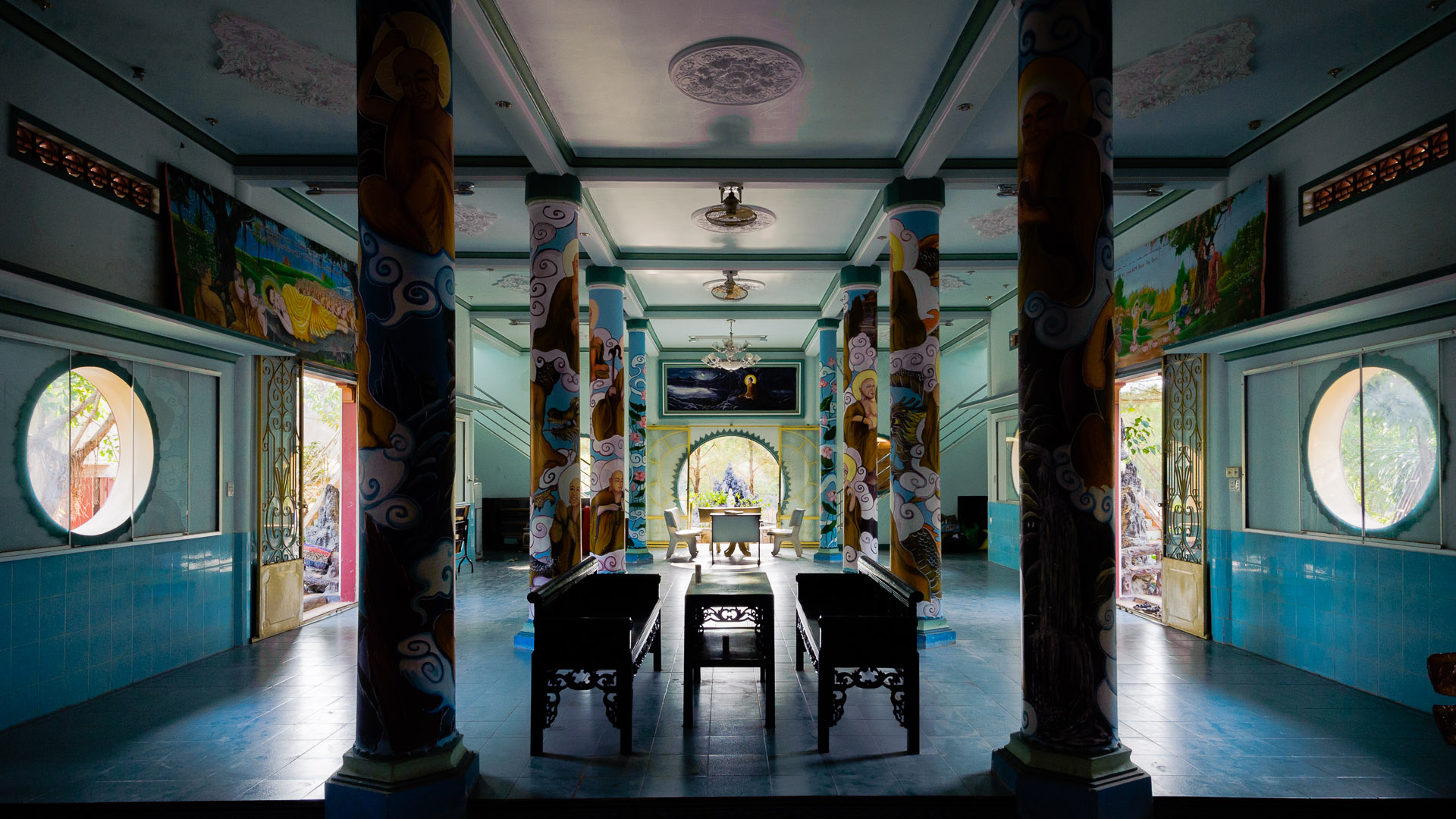 Vietnam — Southern Vietnam (likely Mekong Delta or Ho Chi Minh City area) — architecture