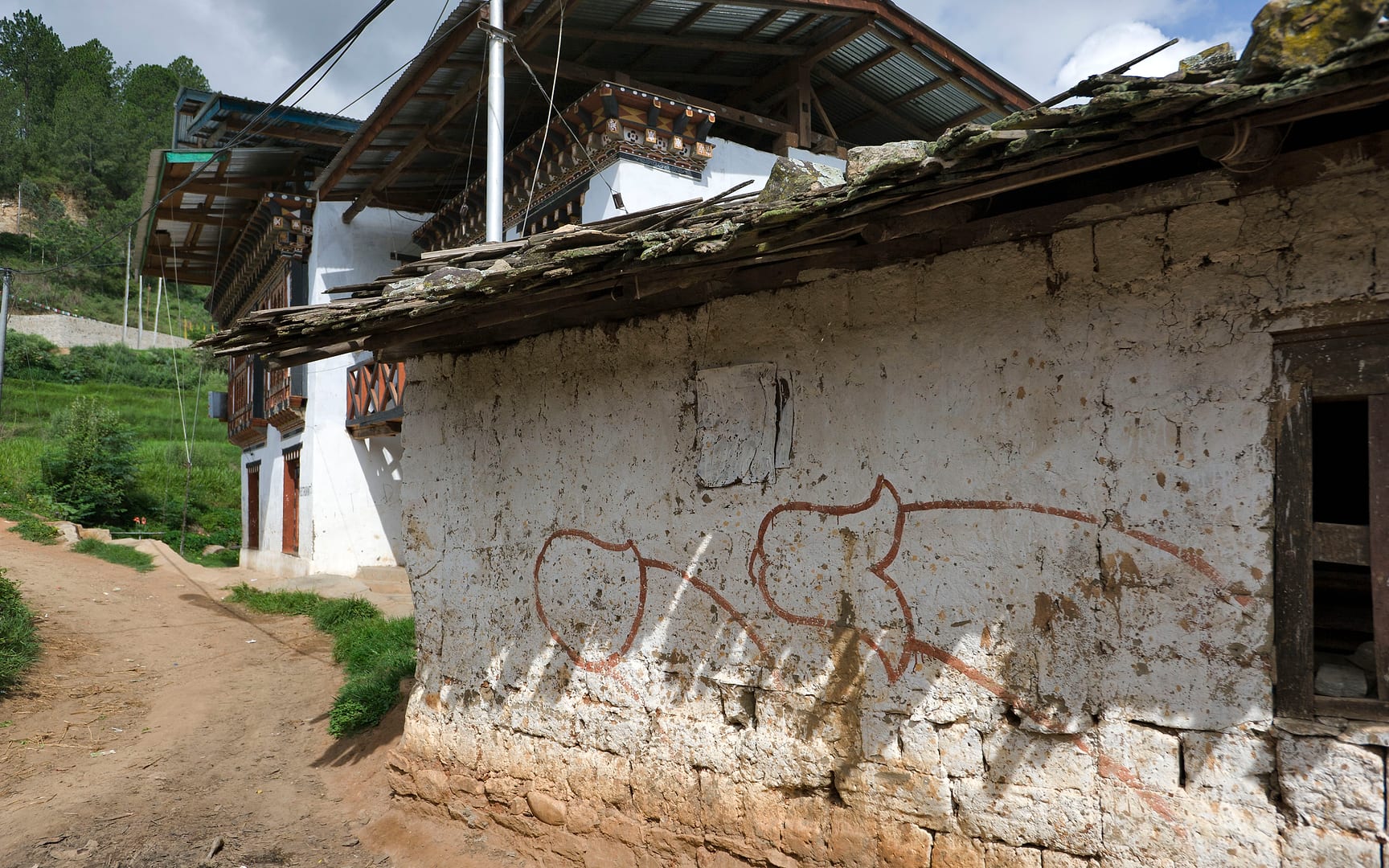 Bhutan — Punakha — architecture