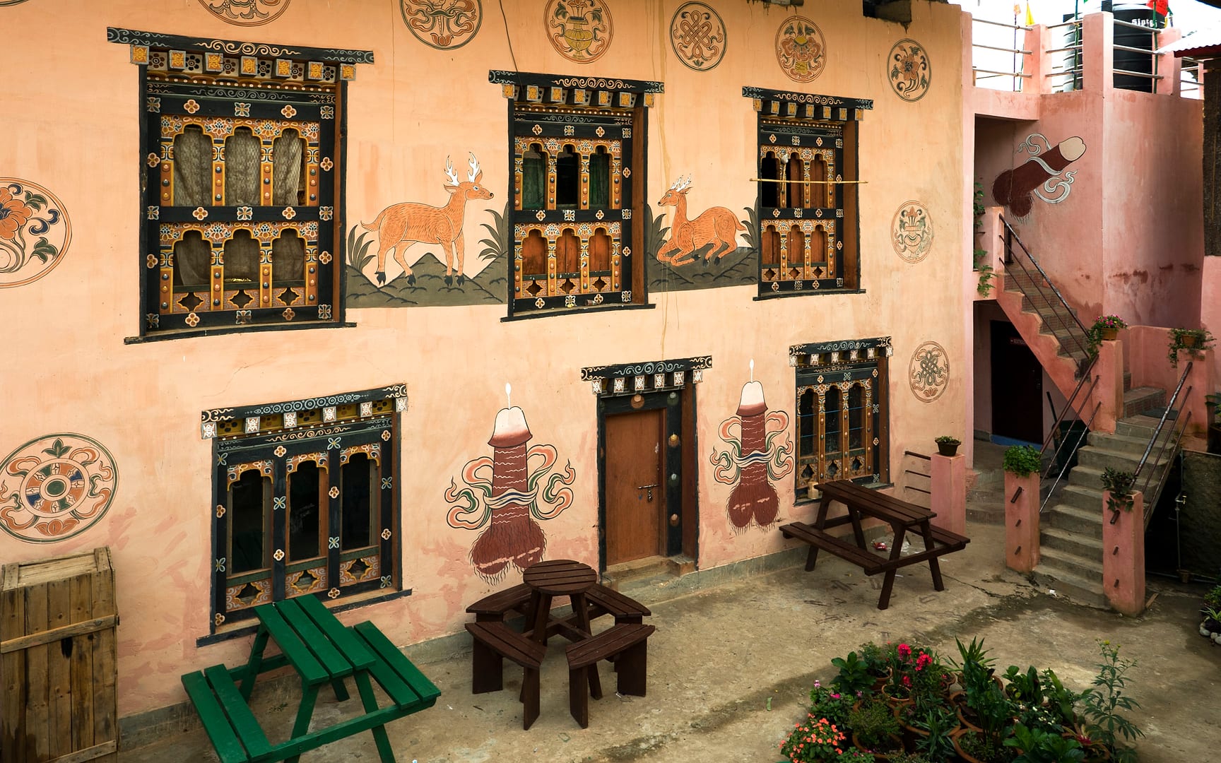 Bhutan — Punakha — architecture