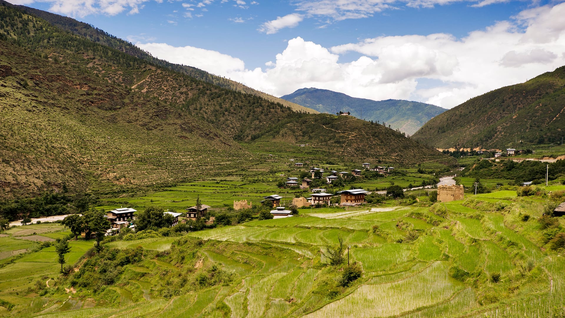 Bhutan — Paro — landscape