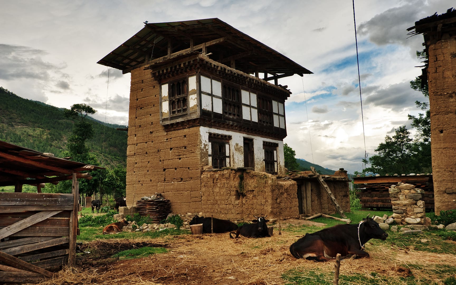 Bhutan — Punakha — architecture