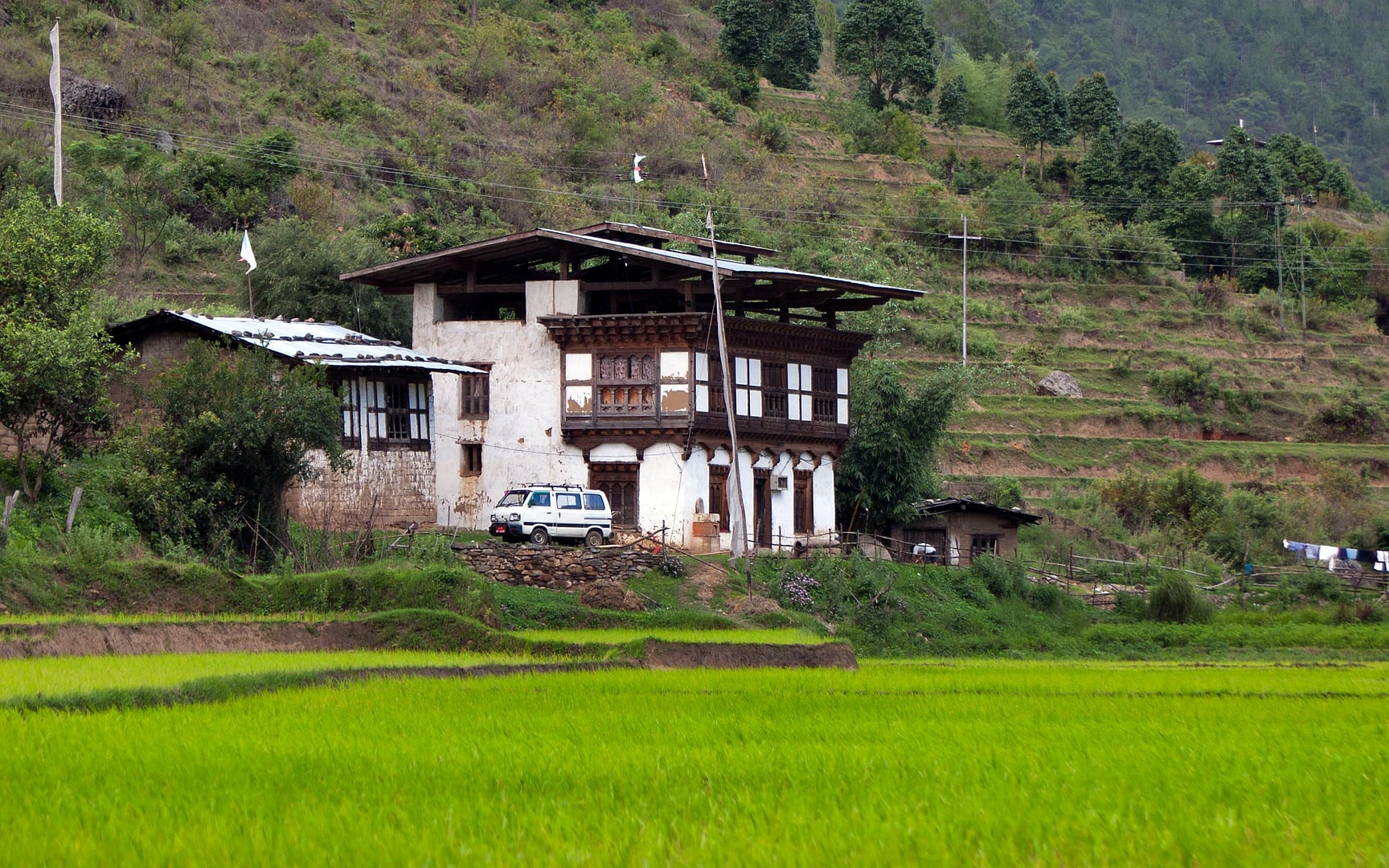 Bhutan — Punakha — architecture