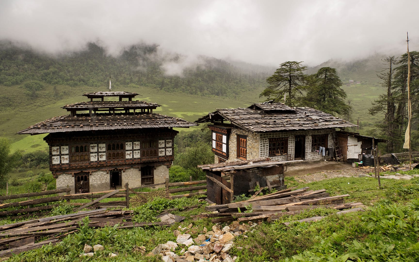 Bhutan — Highlands — architecture