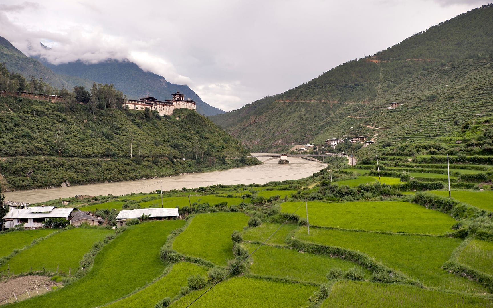 Bhutan — Punakha — landscape
