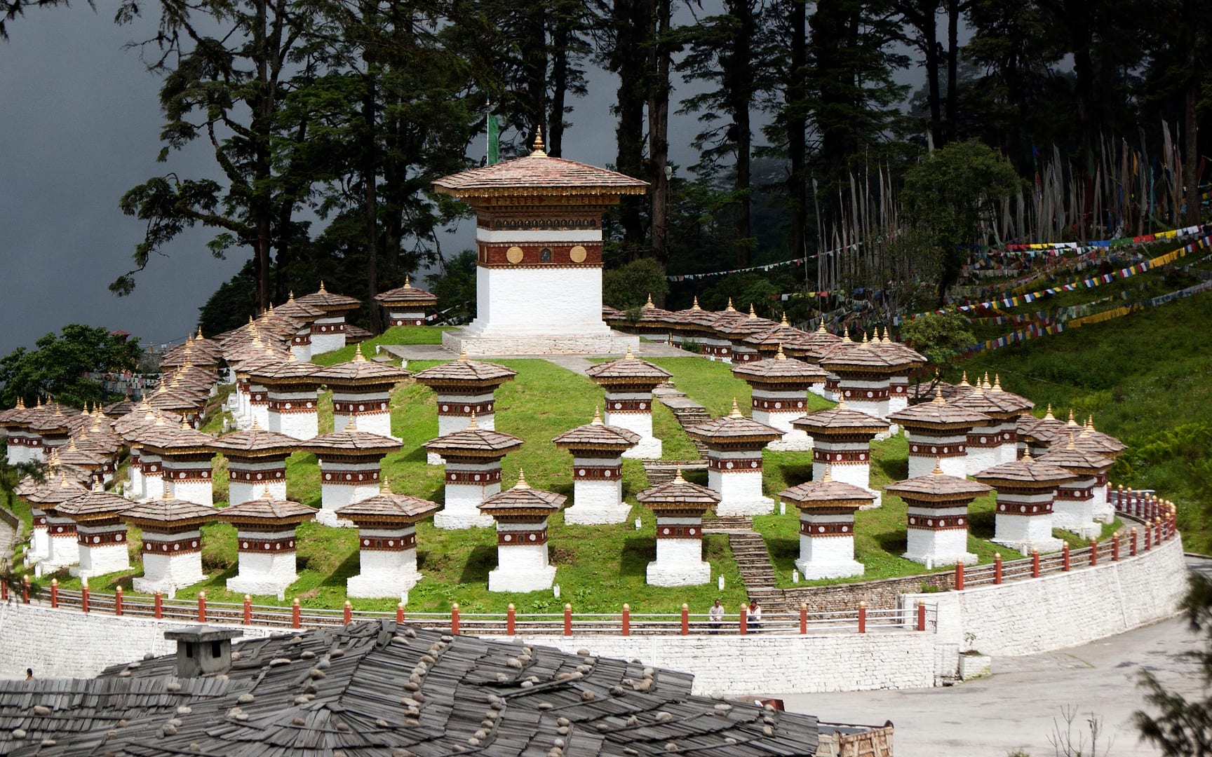 Bhutan — Dochula Pass — architecture