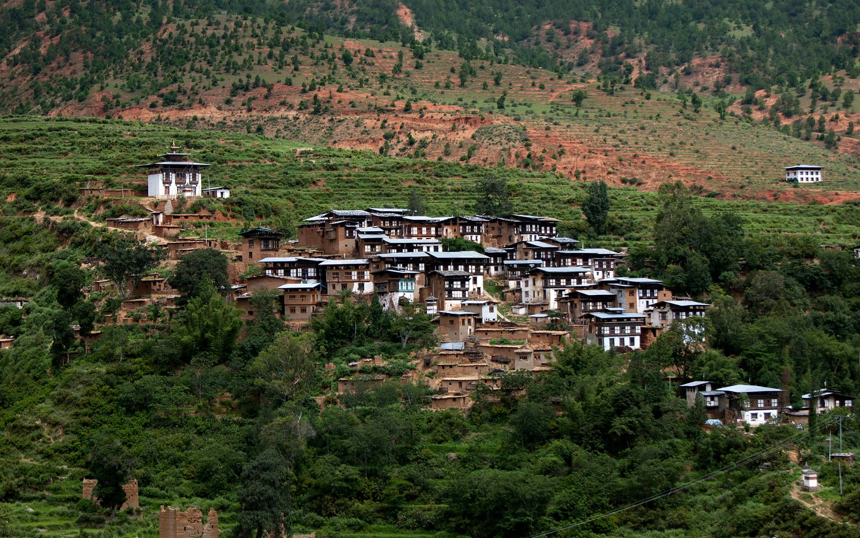 Bhutan — Wangdue Phodrang — landscape