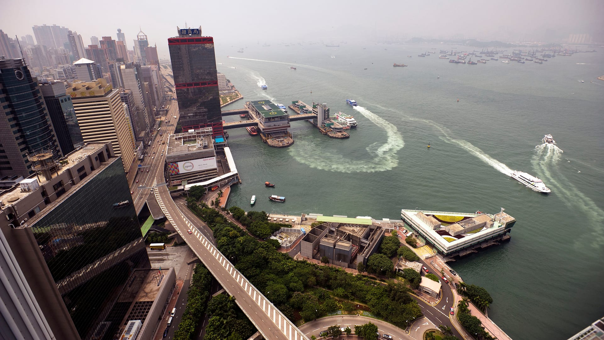 China — Hong Kong — aerial