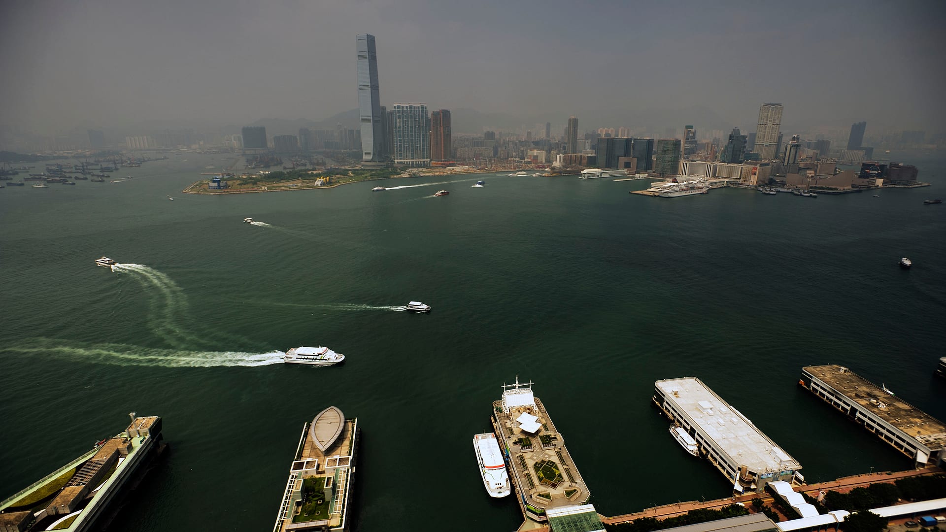 China — Hong Kong — aerial