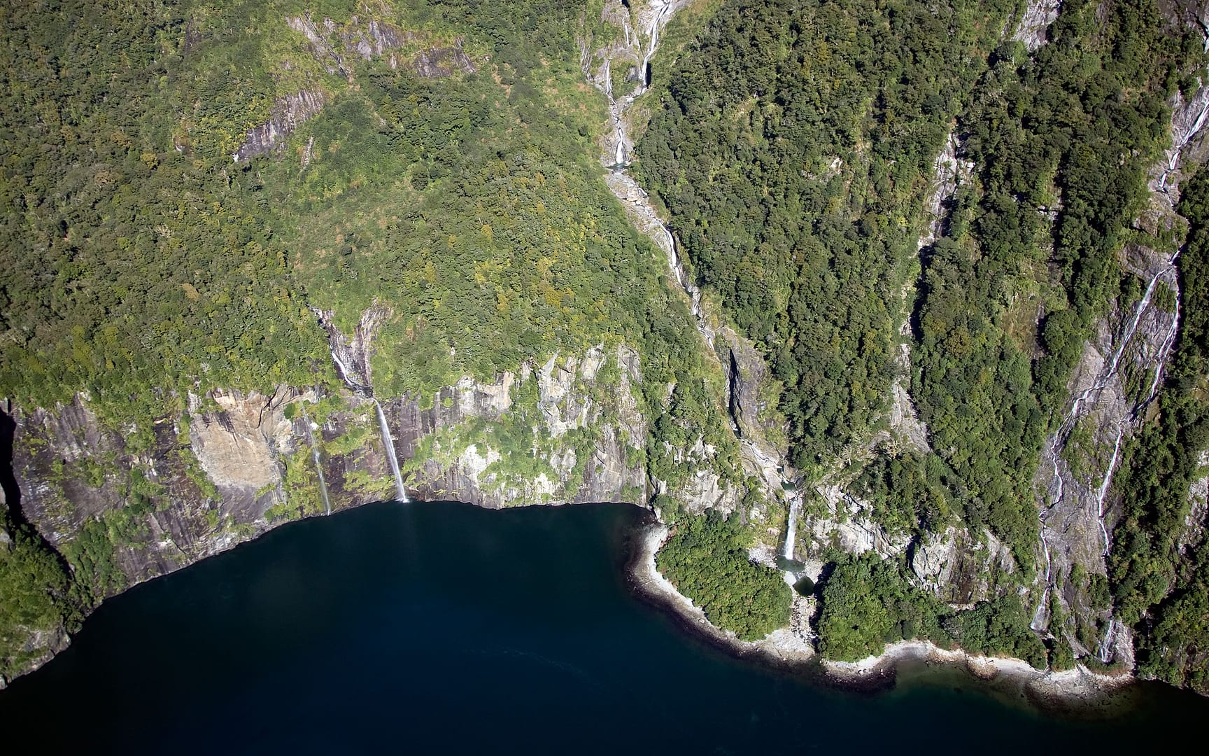New Zealand — Milford Sound — aerial