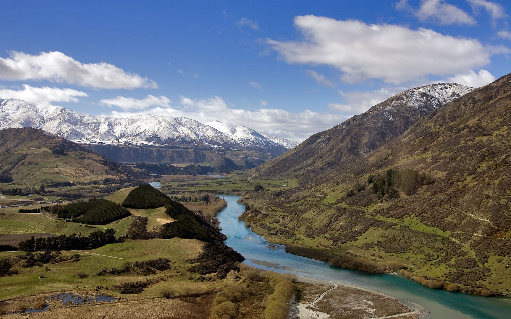 New Zealand — Queenstown to Milford Sound — aerial