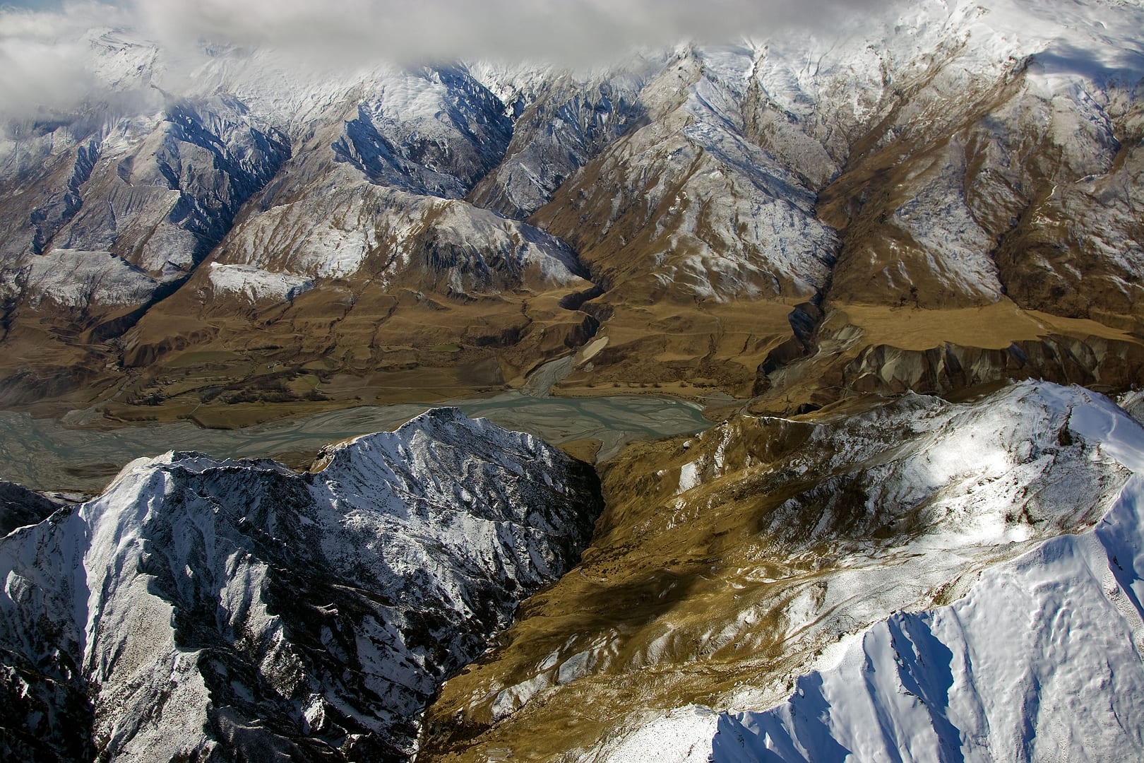 New Zealand — Queenstown to Milford Sound — aerial