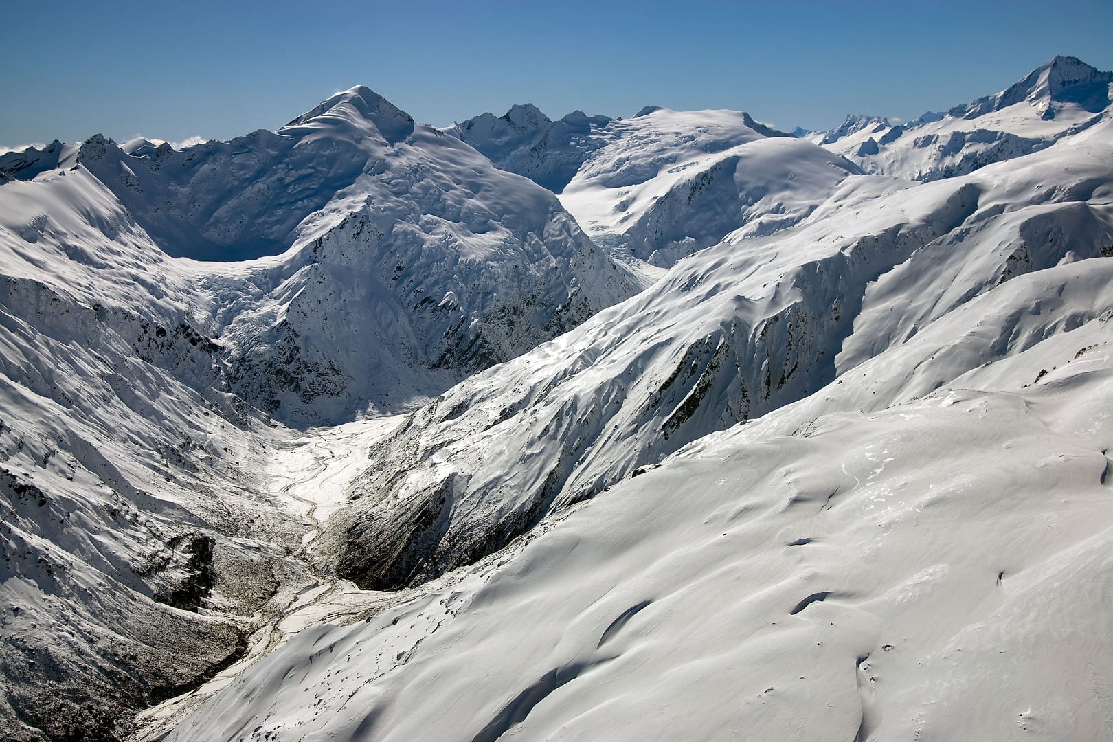 New Zealand — Queenstown to Milford Sound — aerial