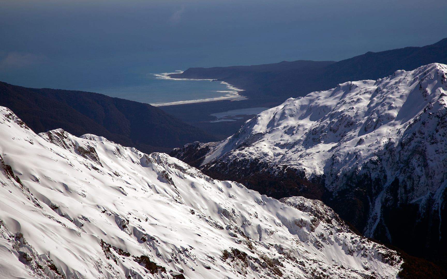 New Zealand — Queenstown to Milford Sound — aerial